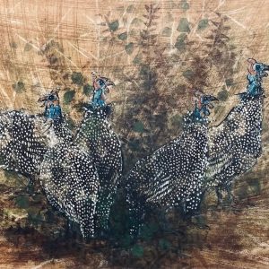 A Flock of Guinea Fowls