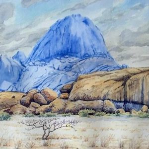 Spitzkoppe blue cloudy