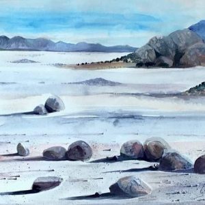 blue namib horizon desert