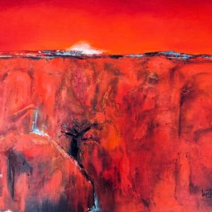 red abstract epupa sunrise